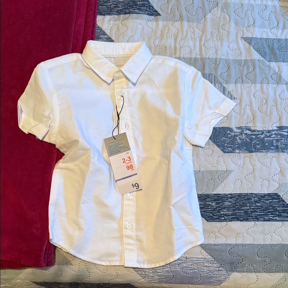 Primark Kids White Button Down Shirt